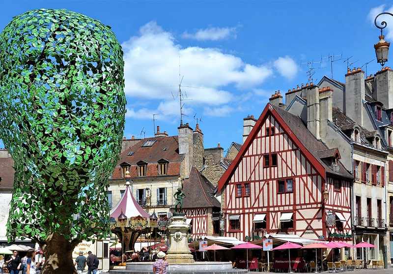 Les maisons à colombages du centre historique de Dijon